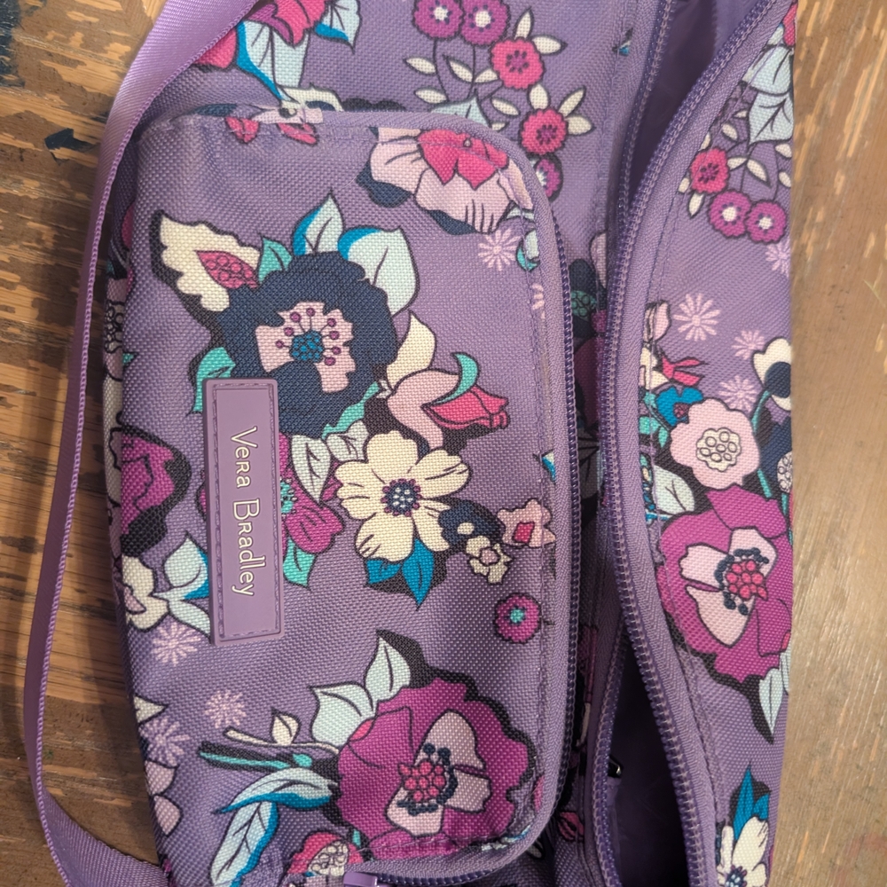 Vera Bradley Lavender Floral Crossbody Bag